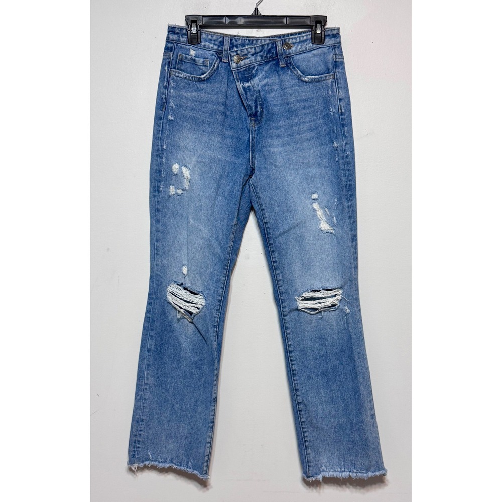 Flying Monkey 90s High-Rise Straight Rigid‎ Womens Mom Jeans Size 26 Y2K Grunge